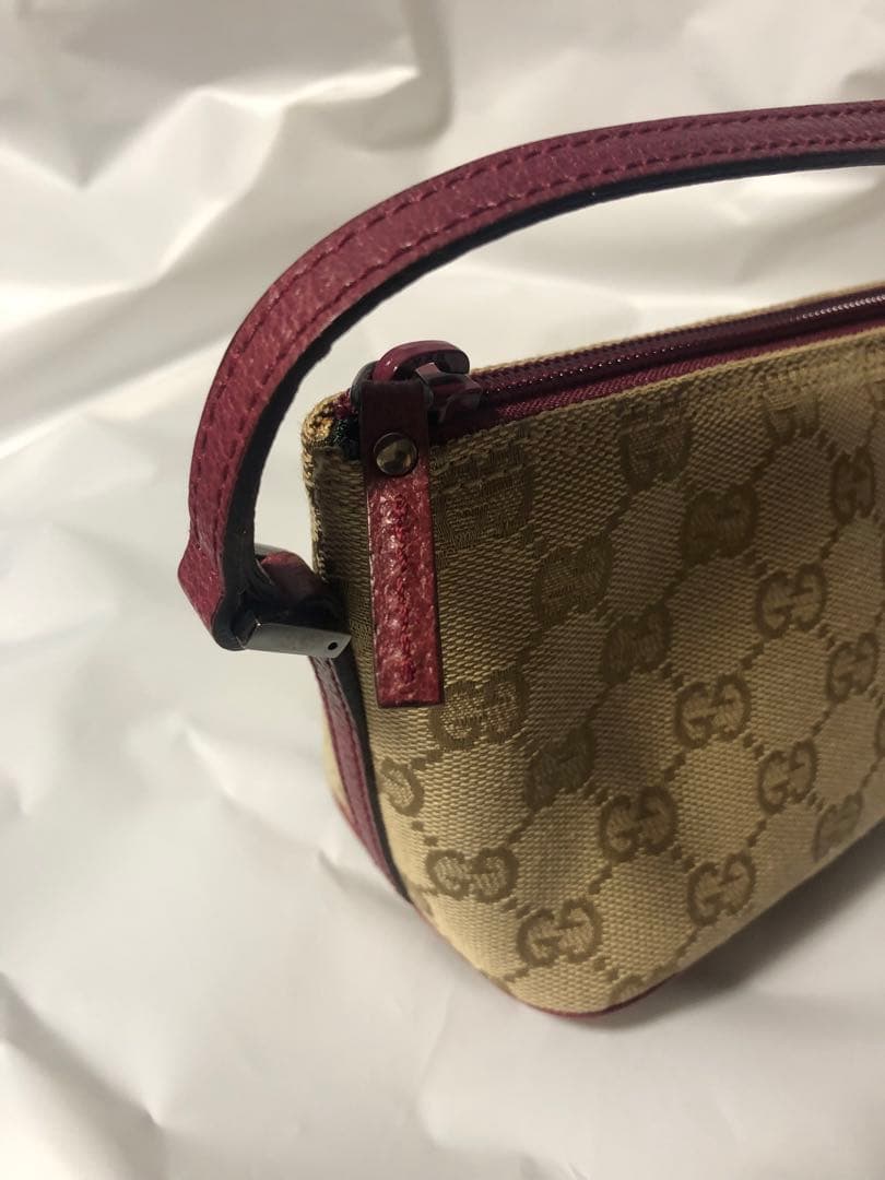 GUCCI GGキャンバス ハンドバッグ　アクセサリーポーチ
