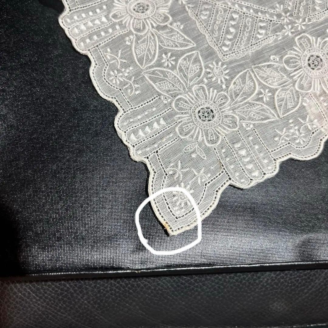 高級 汕頭 スワトー ハンカチ 2枚セット 中国製 手刺繍 【新品箱入】