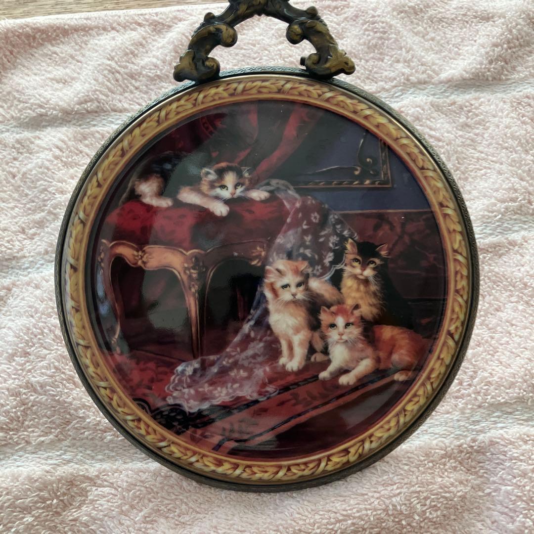 希少 猫マイセン 猫 壁掛け 飾り絵 プレート - メルカリ