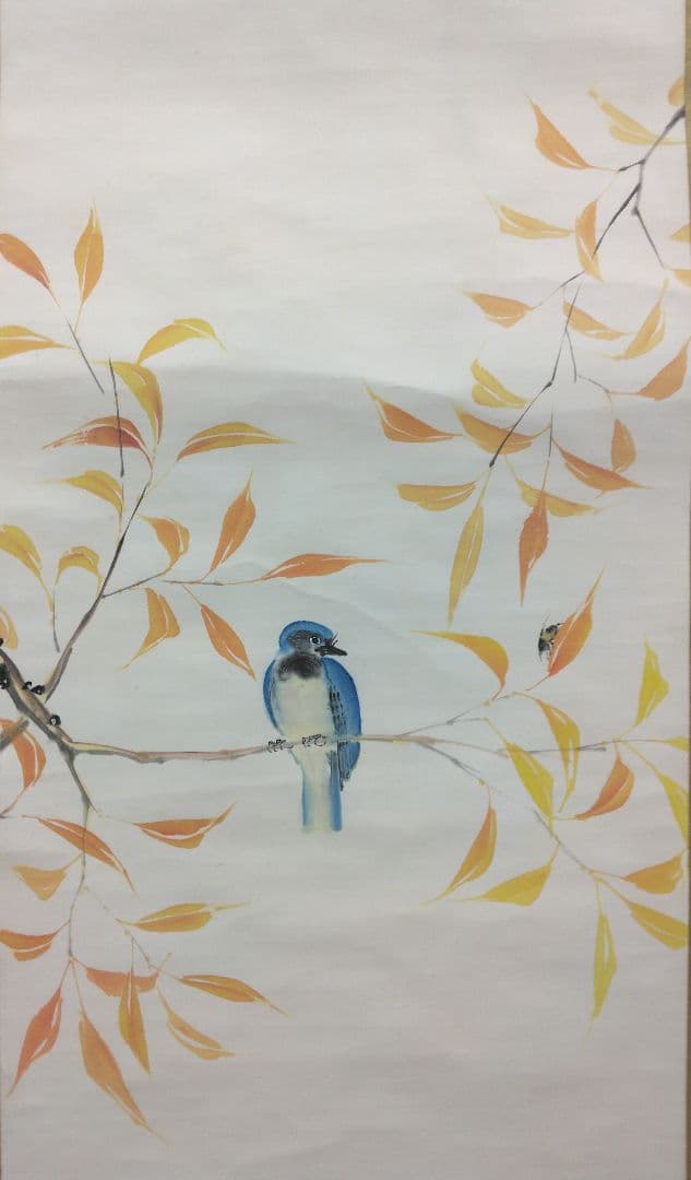 荒木十畝【花鳥画】紙本 掛軸