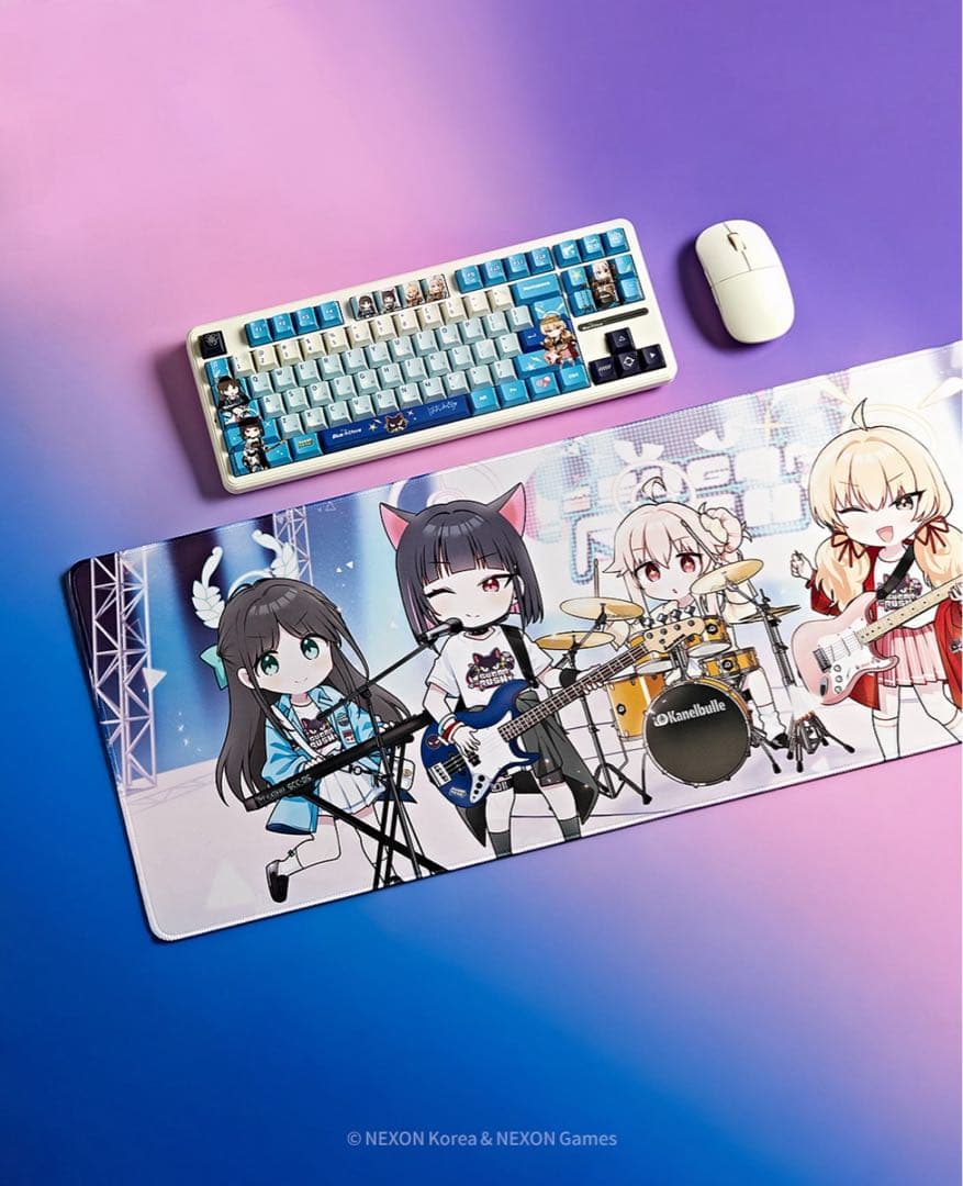韓国限定 ブルーアーカイブ X はまじあき キーボード デスクテリアパッケージ
