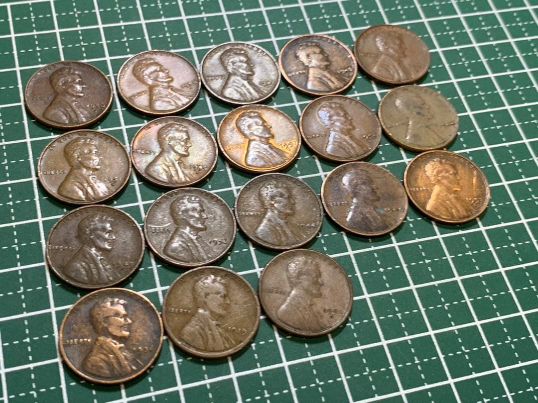 アメリカ 麦ペニー 1セント 18枚 まとめ売り - メルカリ