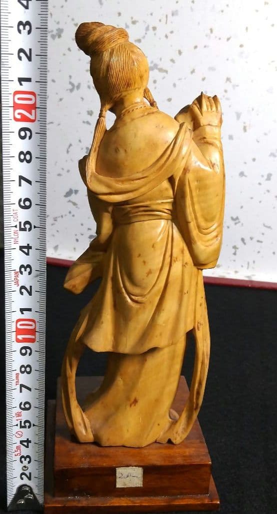 【期間限定特価！古美術 木彫り天女】