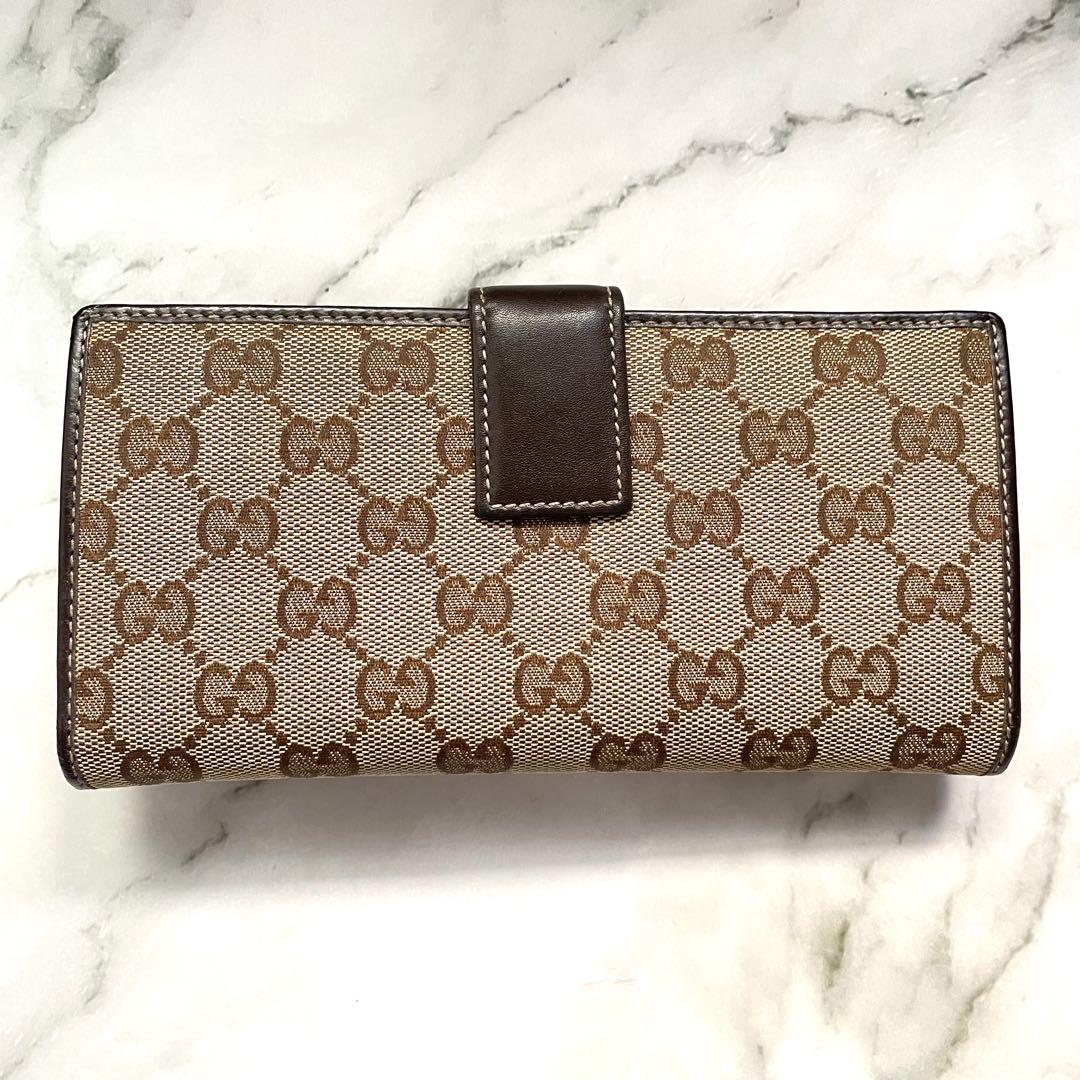 GUCCI GGキャンバス グッチョリ チワワ Wホック 長財布 1010-① - メルカリ