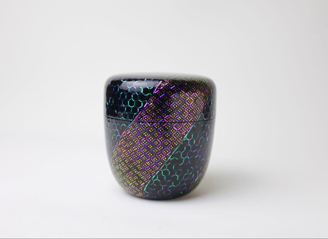 田中健智 作 螺鈿細工 大棗 唐物風青貝螺鈿 棗 表千家裏千家煎茶