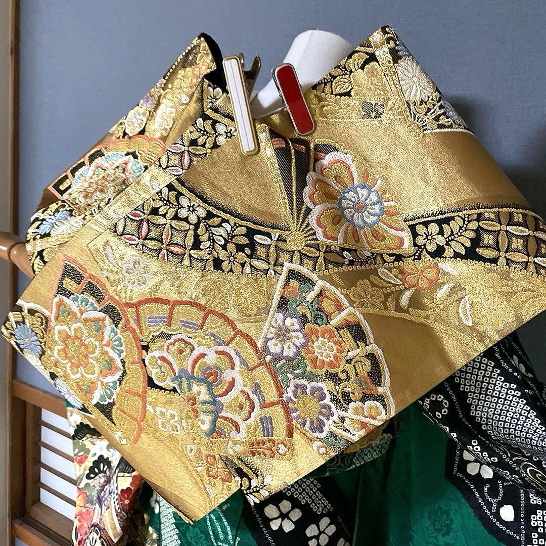 振袖フルセット 染分け 手絞り 本金箔 手刺繍 成人式振袖 振袖 裄丈67