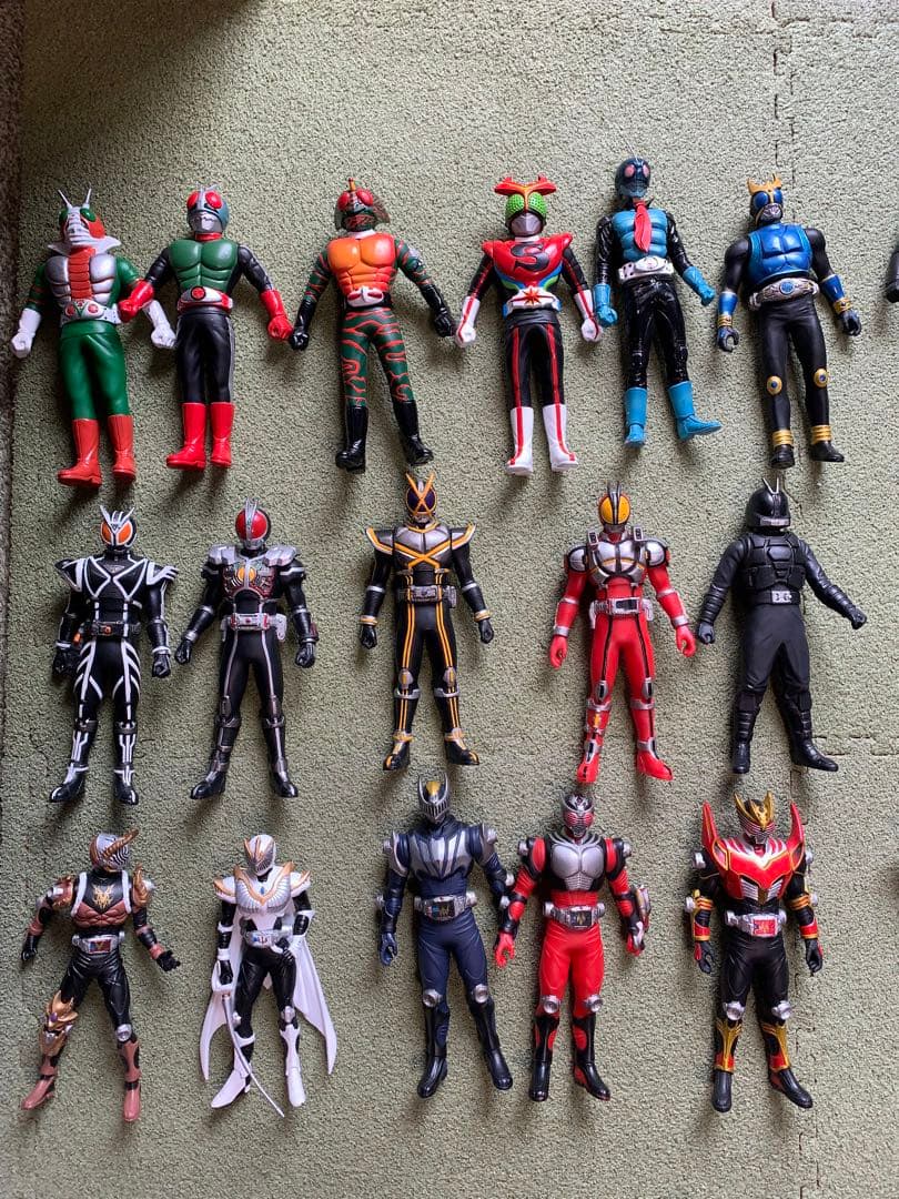 大量セット】仮面ライダー ソフビフィギュアまとめ売り66体昭和平成