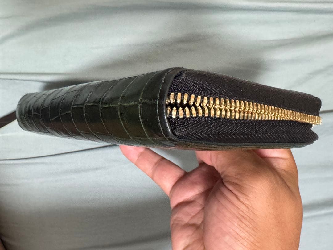 池田工芸　クロコダイル長財布