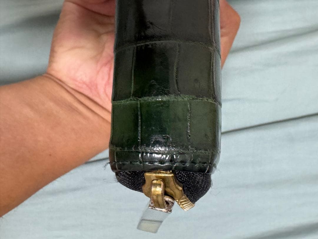 池田工芸　クロコダイル長財布