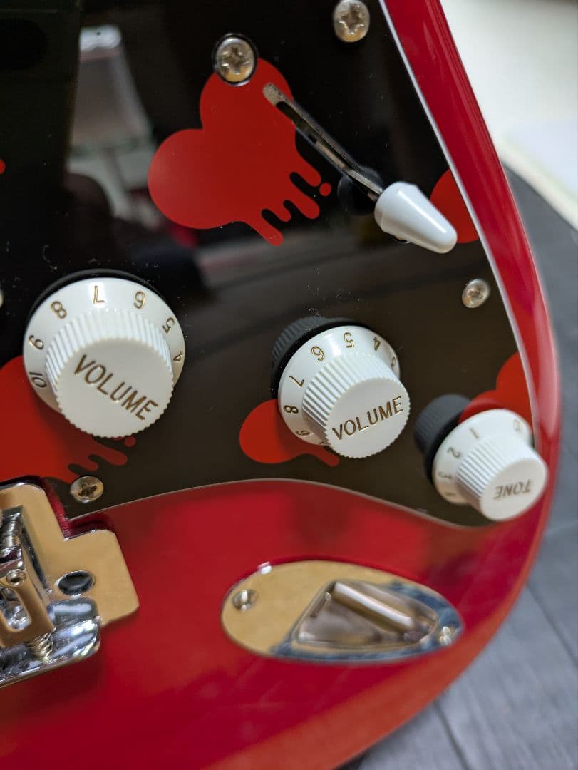いたずらぐまのグルーミー　レッド エレキギター 　美品