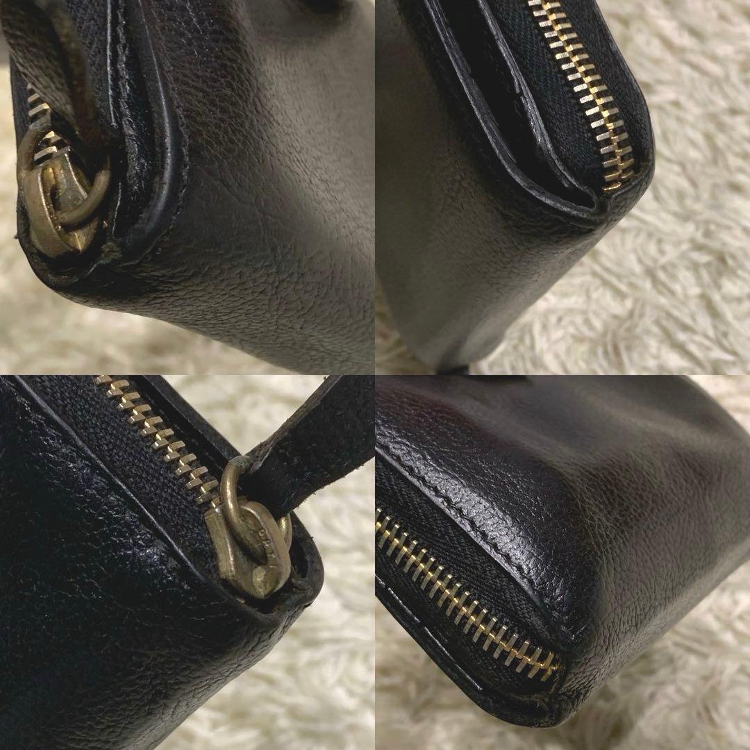 イルビゾンテ 二つ折り財布 手帳型 レザー ブラック ユニセックス