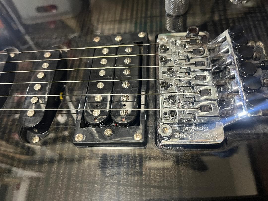 s*n様 Washburn RX25 虎目 シースルーブラック Floyd Ro