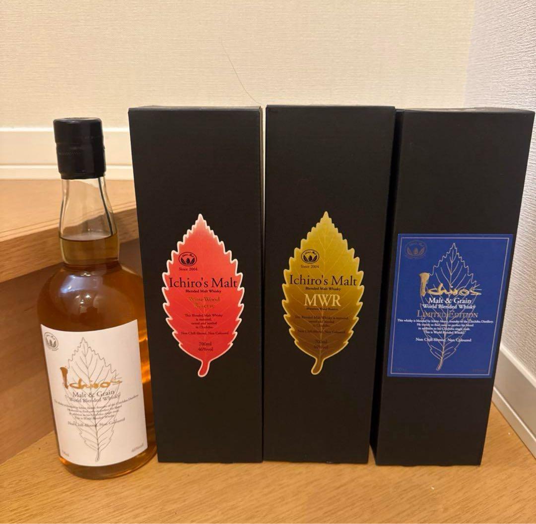イチローズモルトミズナラ1本ワインウッド1本リミテッド、ホワイトラベ