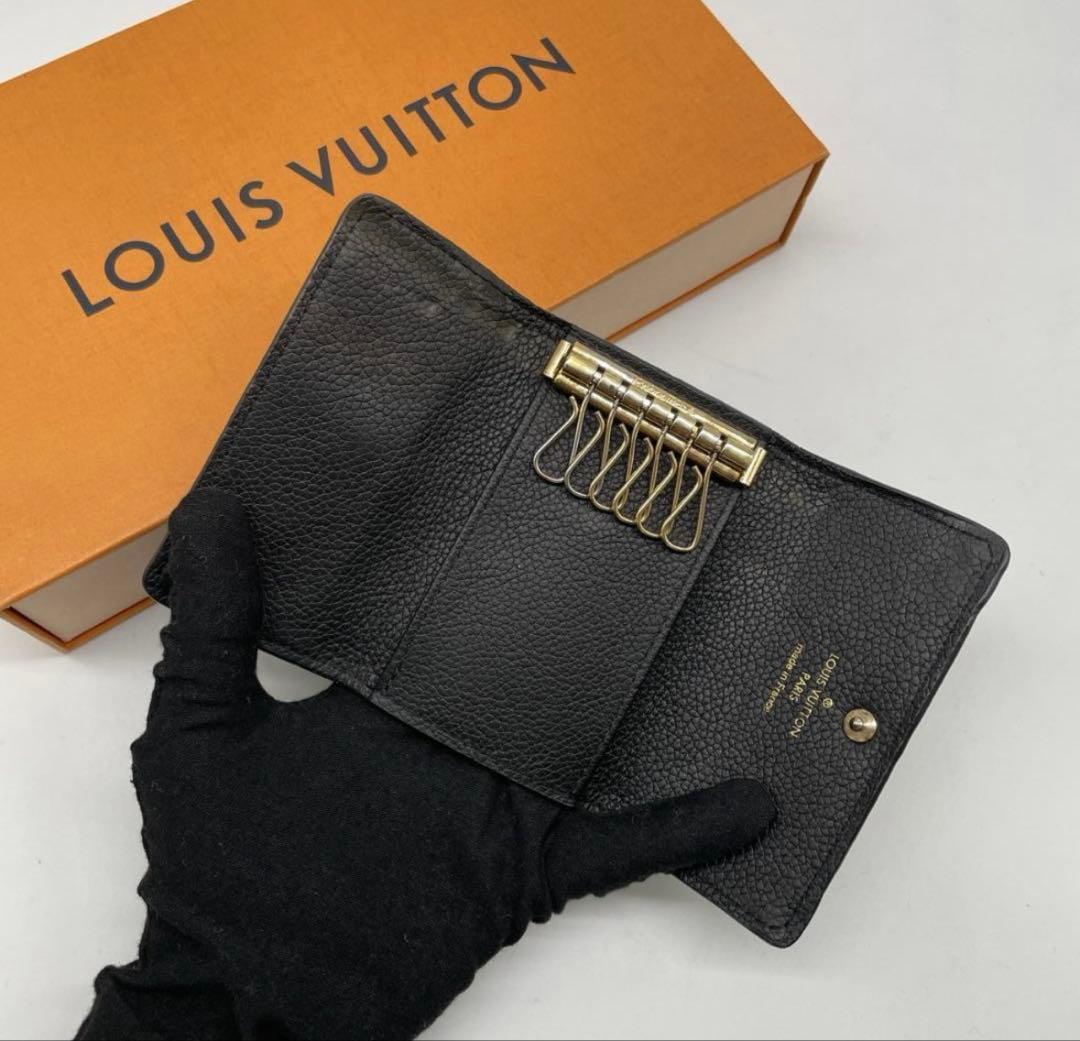 LOUIS VUITTON ブラック レザー キーケース 6月30日まで！！