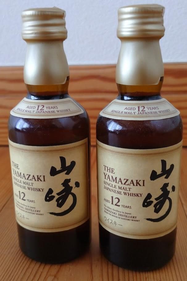 サントリー 山崎12年 ミニ ボトル50ml 2本 知多 180ml 2本