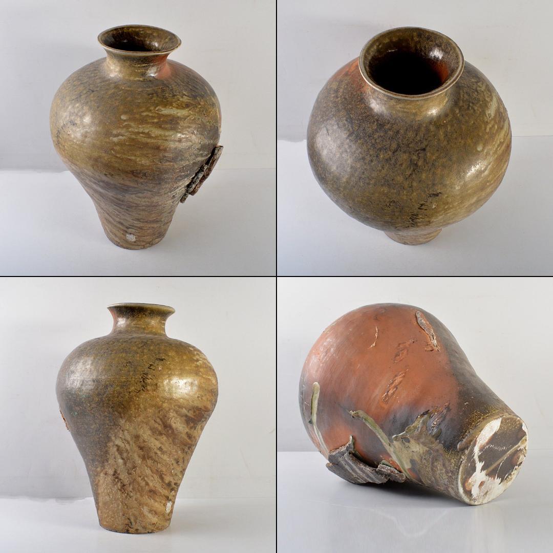 伊賀焼 大壷 飾壷 高さ約51㎝ C R5886C 伊賀焼 伊賀