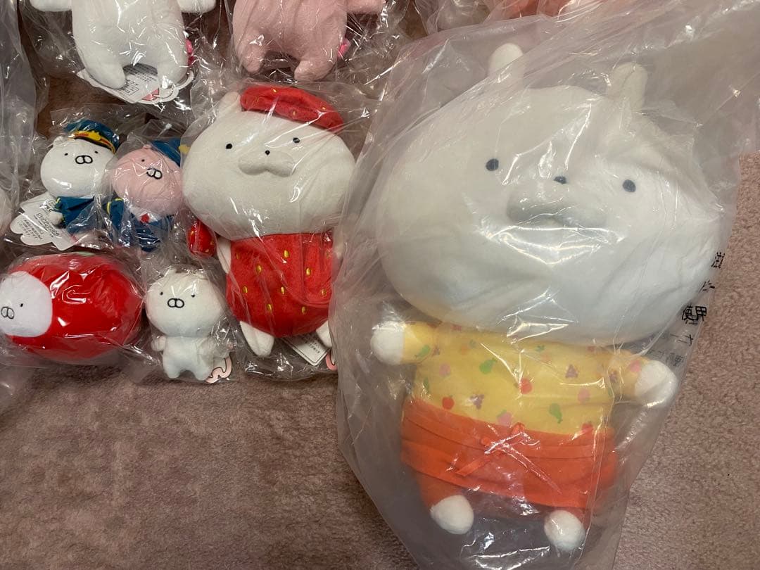 新品】うさまる ぬいぐるみ いちご セット