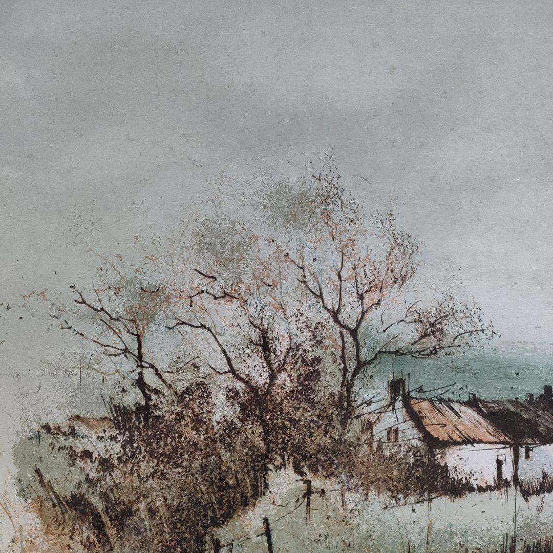 フランソワ·ディザルニー 大判リトグラフ『川岸の家』 - メルカリ