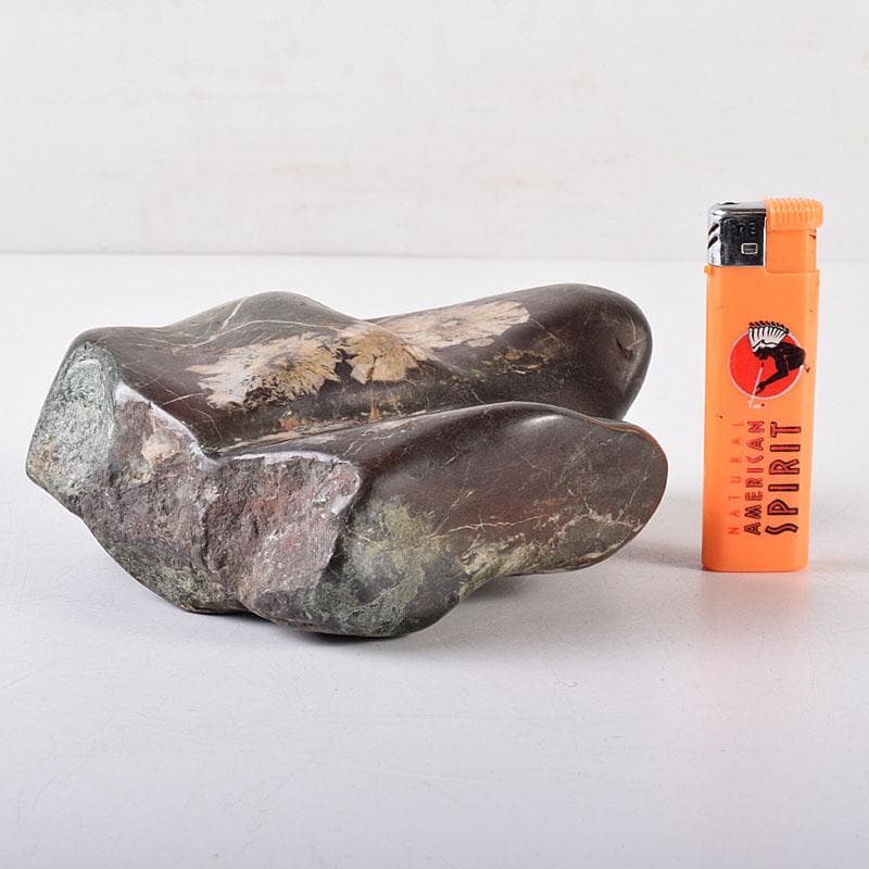 天然石 鑑賞石 菊花石 置物 重さ約1370g V R8681