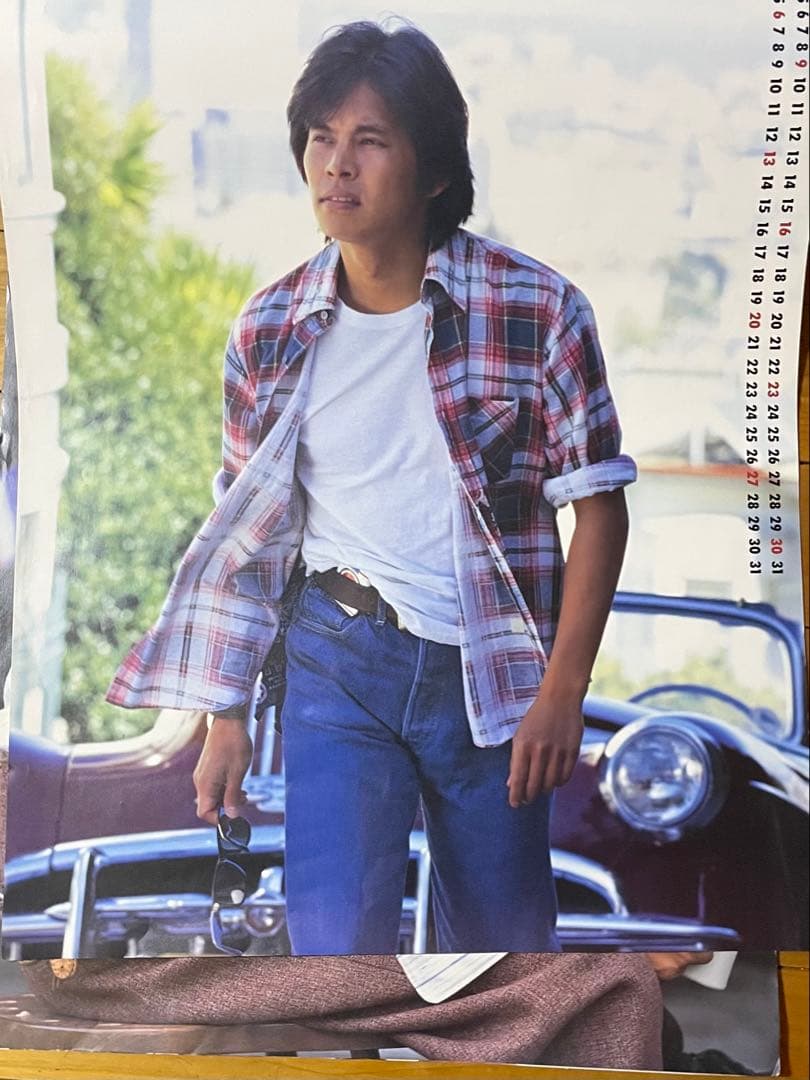 M*様 織田裕二さん1995年カレンダー おまけはポスター
