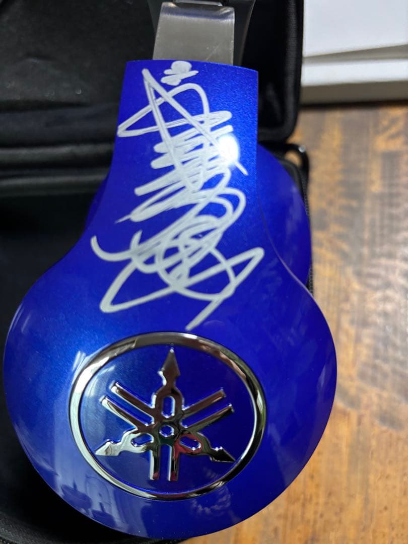 YAMAHA HPH-PRO500 BLUE ヘッドホン Vロッシ サイン入り