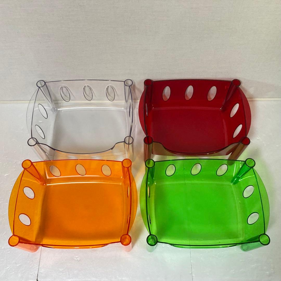 イタリア製 グッチーニ ワゴン ラック バスケット キャスター付き 収納