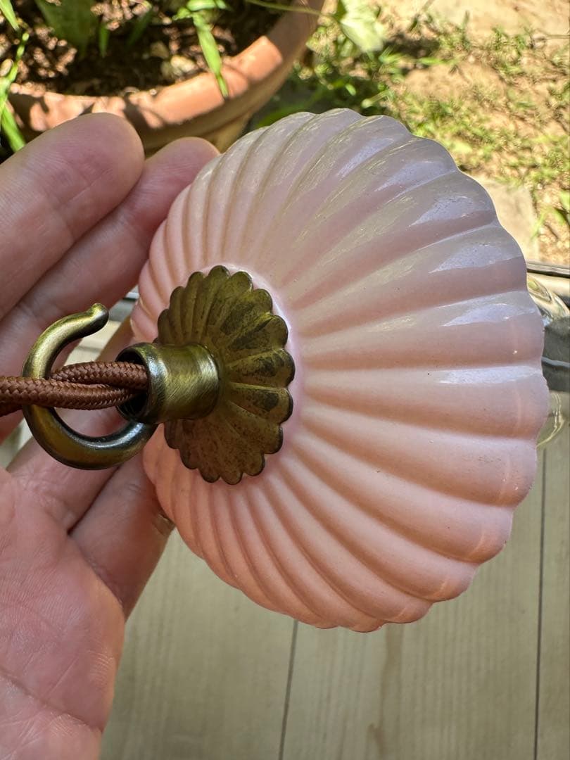 20年代 フランス アンティーク オパリンローズの可愛らしいお花