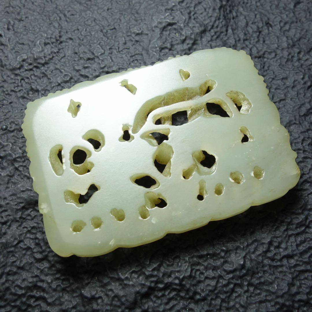 清時代 和田玉 玉牌 中国古美術 古玉 骨董 C1A155 - メルカリ