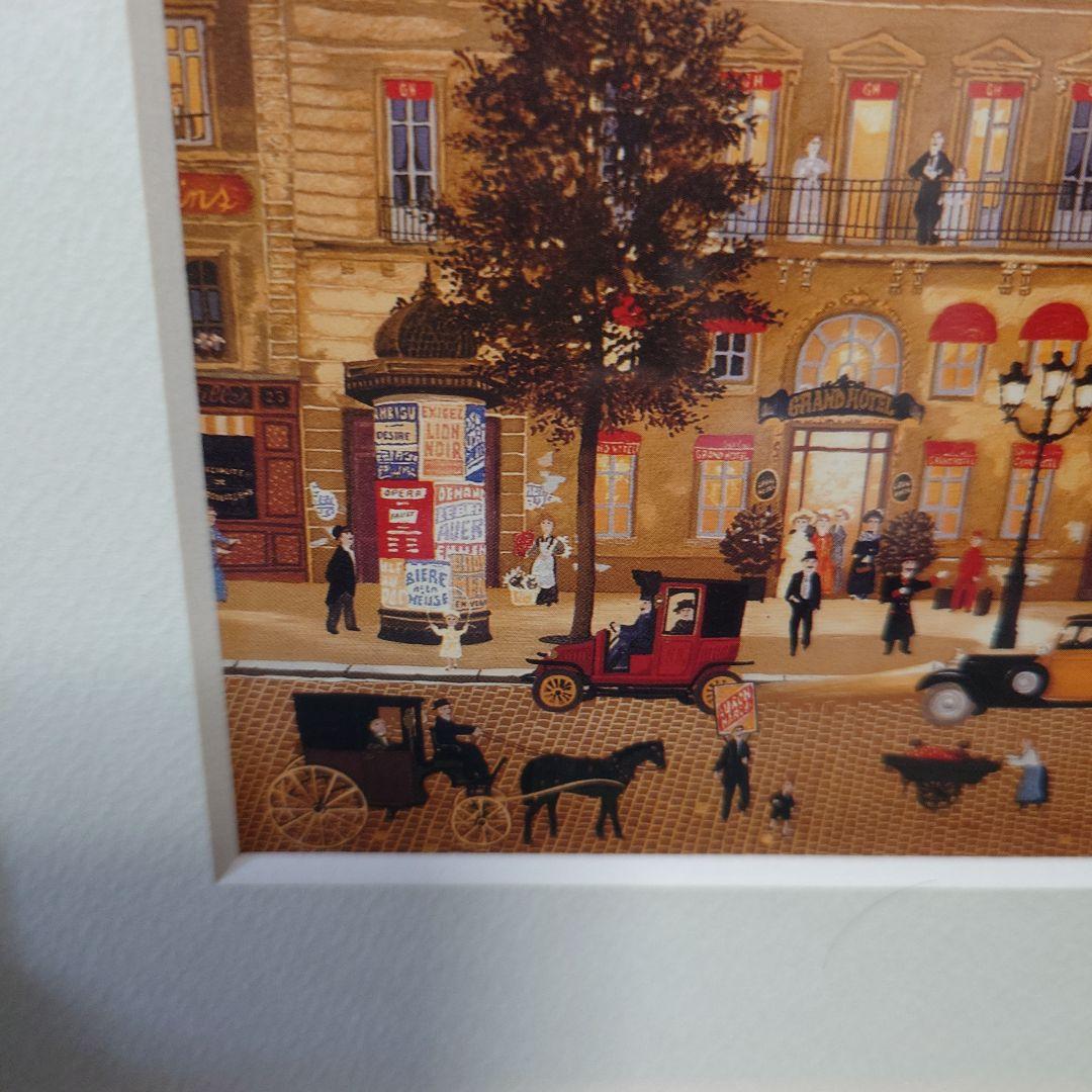 ドラクロワ グランドホテル リトグラフ 木製フレーム付き