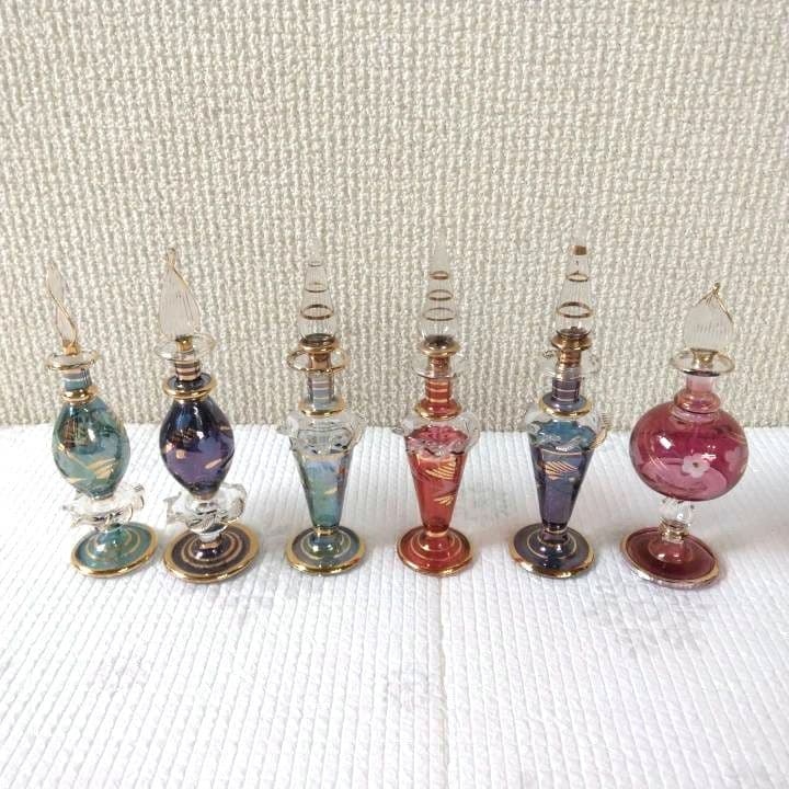 エジプトガラス 香水瓶 香油入れ おまとめ15点セット
