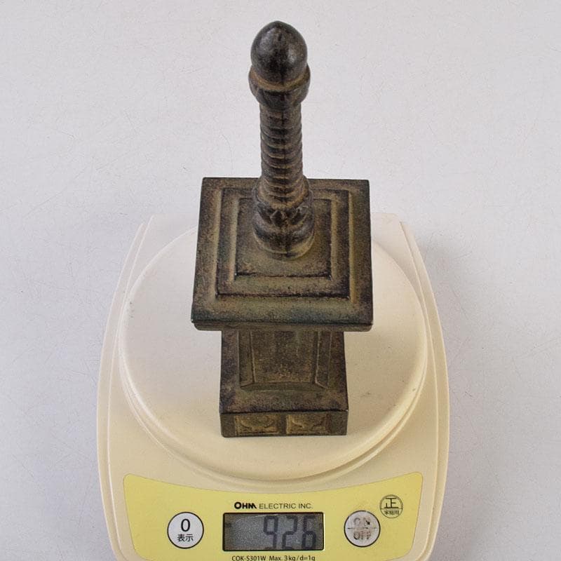 仏教美術　元徳三年　青銅製　御寶塔　仏塔　V　R9096