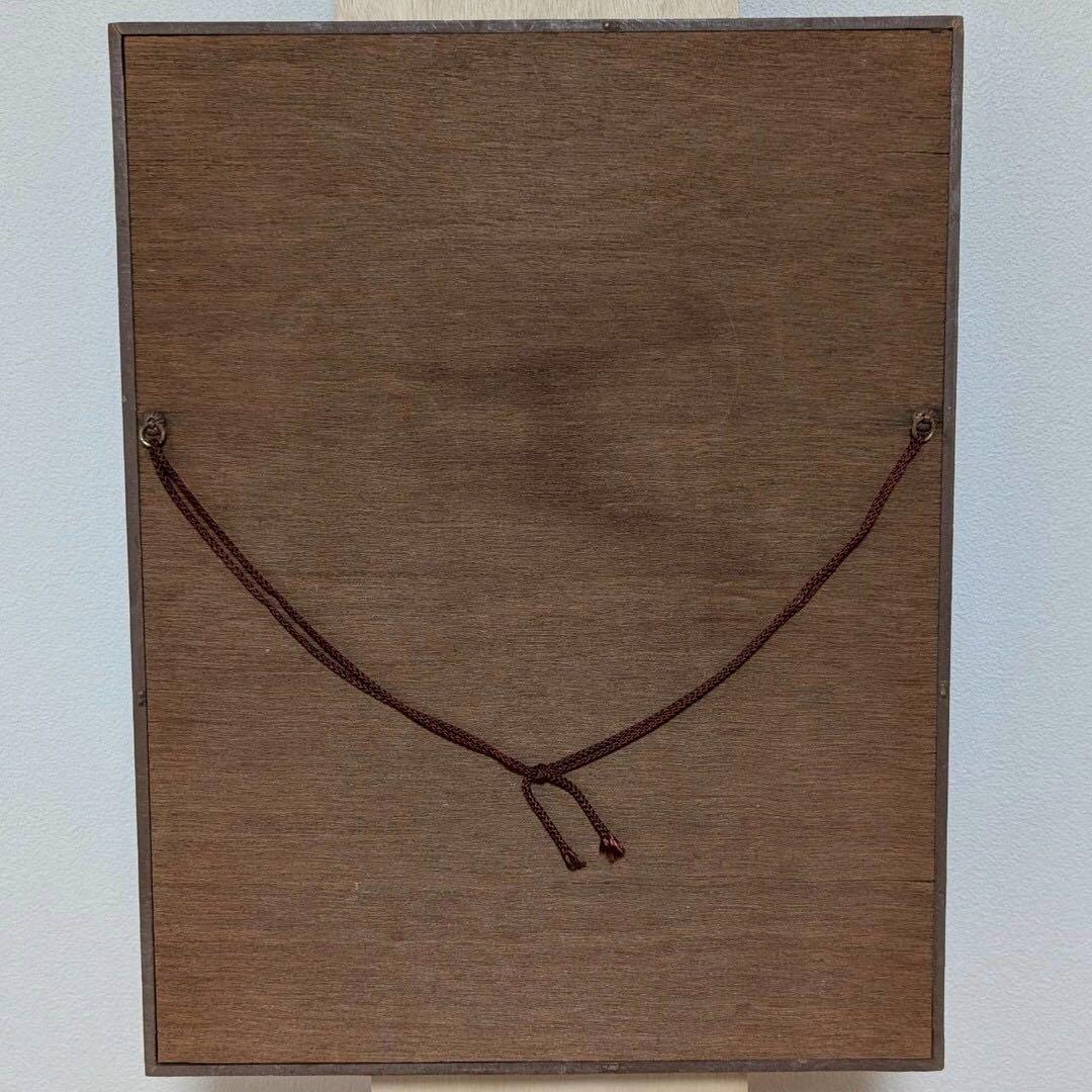 オランダ人黒坊版画　額装　布地印刷