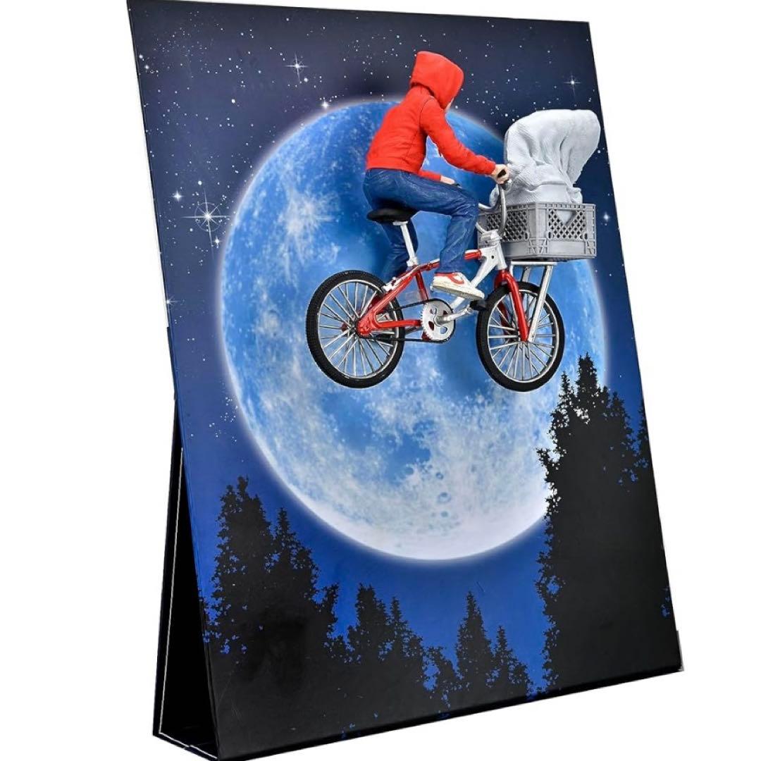 【40周年記念モデル】NECA E.T. エリオット＆E.T.自転車 フィギュア