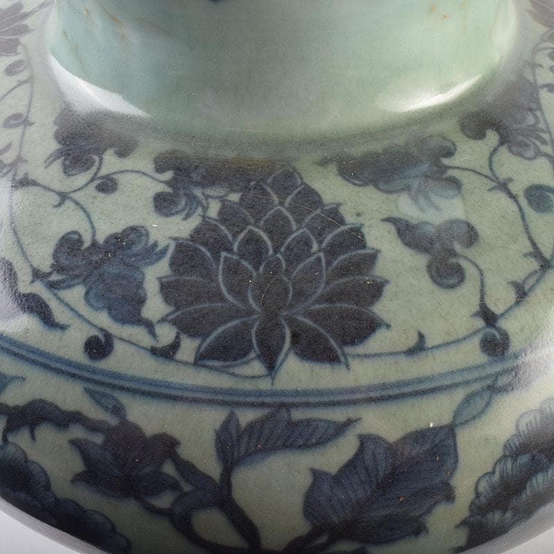 中国 青花 花弁文瓶 壺 C 8946A