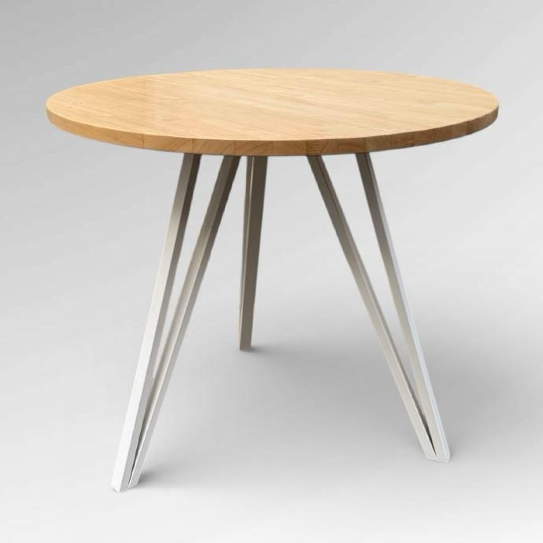 KANADEMONO 丸テーブル ダイニングテーブル　北欧　φ80 天然木