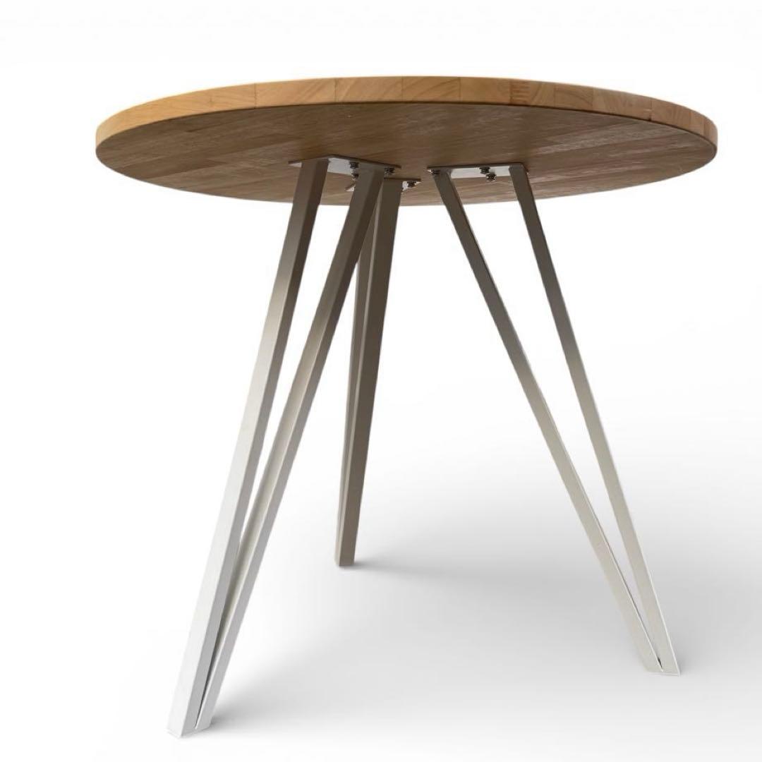 KANADEMONO 丸テーブル ダイニングテーブル　北欧　φ80 天然木