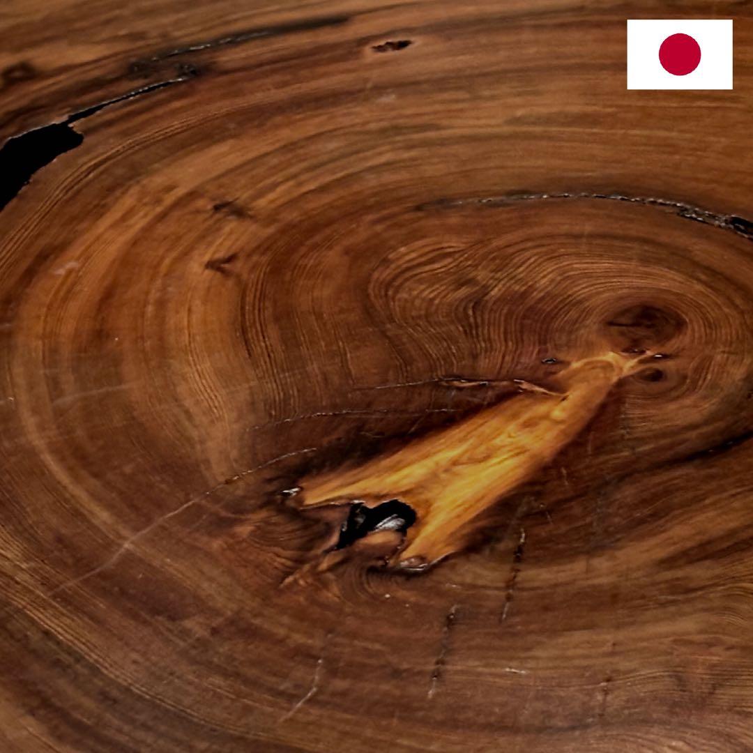 世界遺産 屋久杉使用】推定100年杉 輪切り座卓 ローテーブル