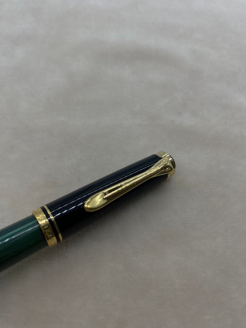 Pelikan 万年筆 スーベレーン グリーンストライプ　14C-585