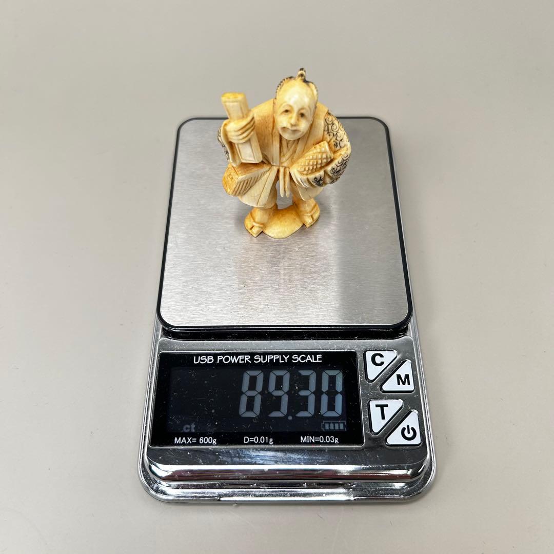 日本の伝統的な職人技彫刻極上根付天然素材アンティーク骨董飾り物古