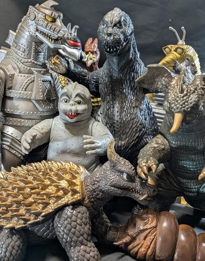 昭和ゴジラ・ミニラ・バラゴン・モゲラ・メカゴジラ他（バンダイ