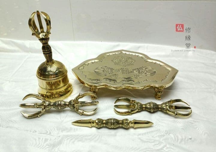 修縁堂】真言宗法具 法器 21点セット密教 一面器寺院用