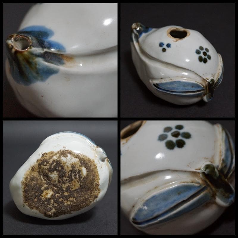 文房至宝 清大型古端渓硯(六石眼)重5.4kg 古玉