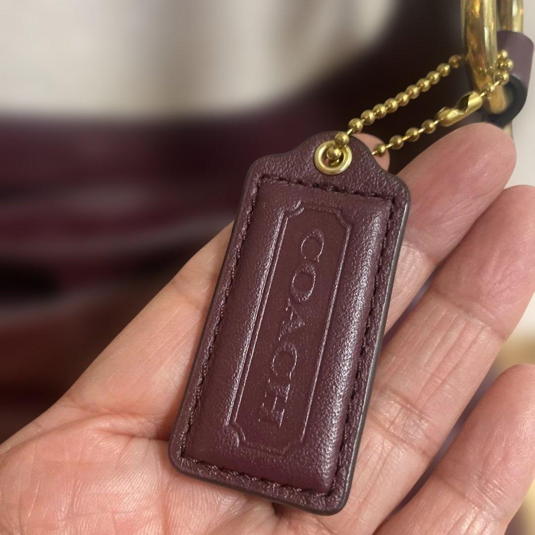 ★極美品 ★コーチ キャンベルレザー ホーボー ワインレッド