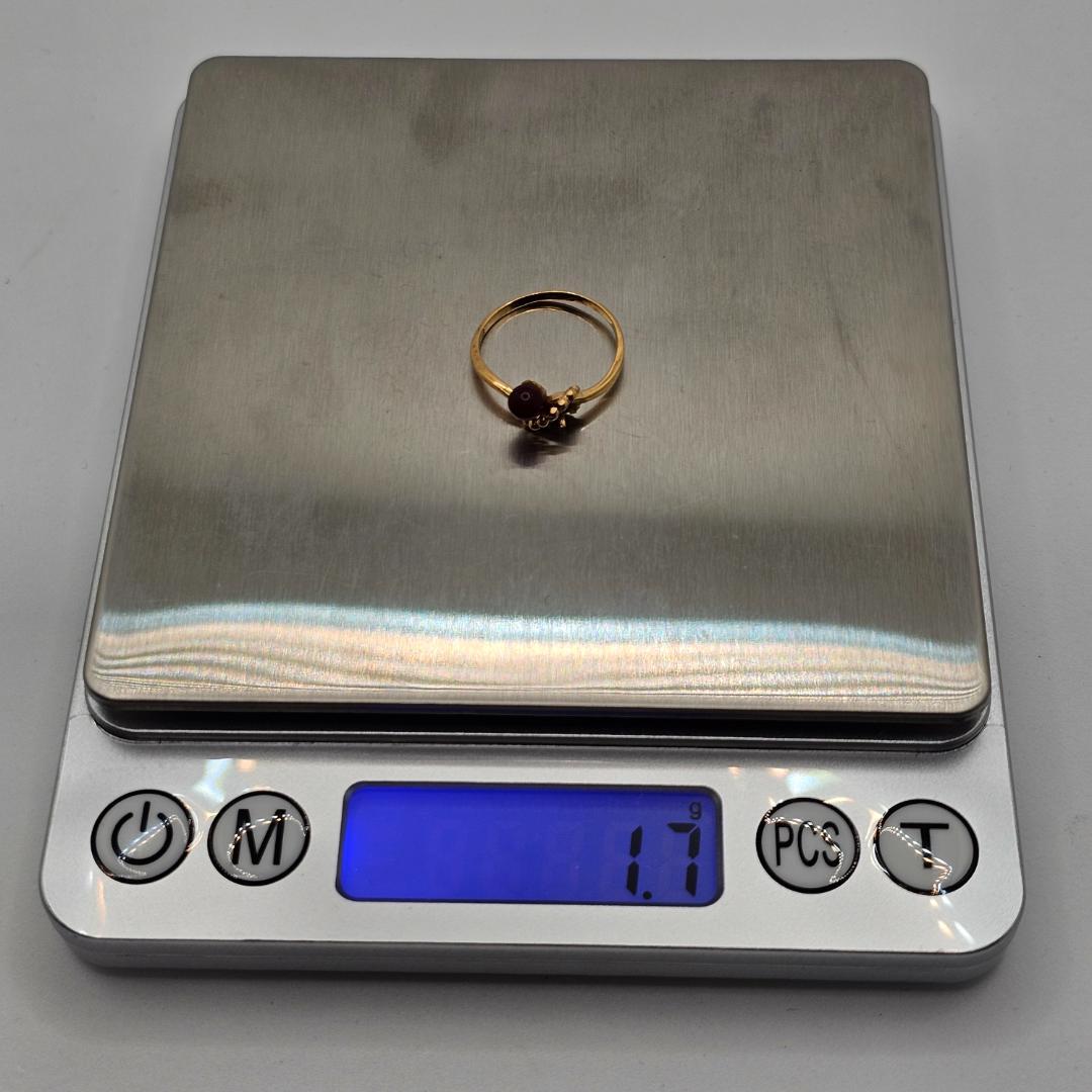 18金 ゴールドリング レトロ 12号