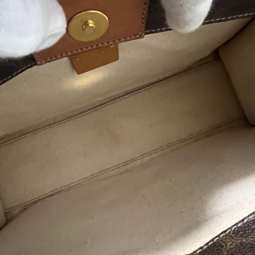 美品✨希少✨セリーヌ ガンチーニハンドル マカダム ハンドバッグ ビンテージ
