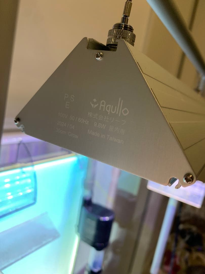 せ*い様 【引き取り限定】30㌢キューブガラス水槽 LEDライト付き 流木と
