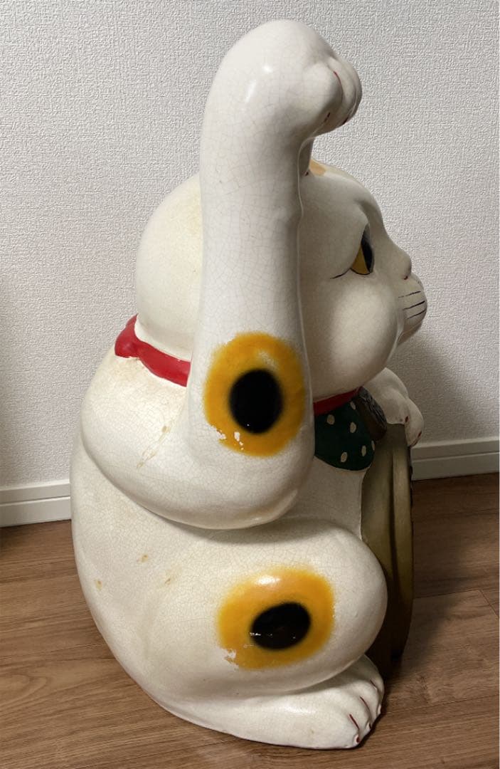 招き猫 巨大 骨董 アンティーク