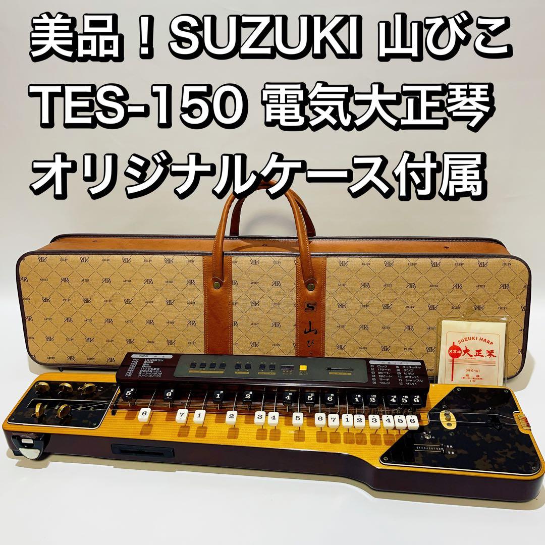 美品♪SUZUKI TES-150 山びこ 電気大正琴 エレキ琴 伴奏機能付き♪ 2024