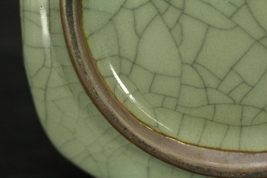 中国美術 彷哥釉 筆堤 文房四宝(A599) 中国美術 彷哥釉 筆堤