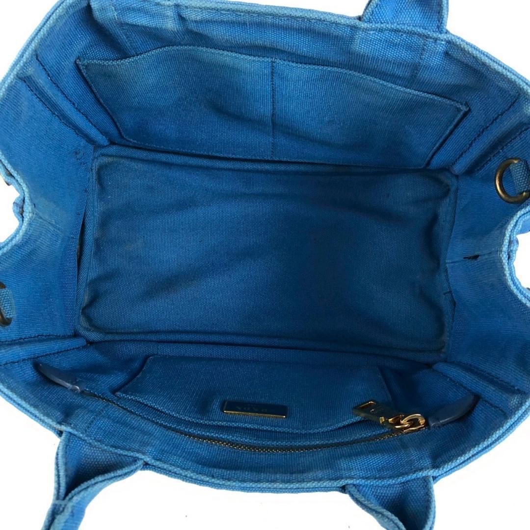 PRADA プラダ カナパ ハンドバッグ ブルー レディース ブランド